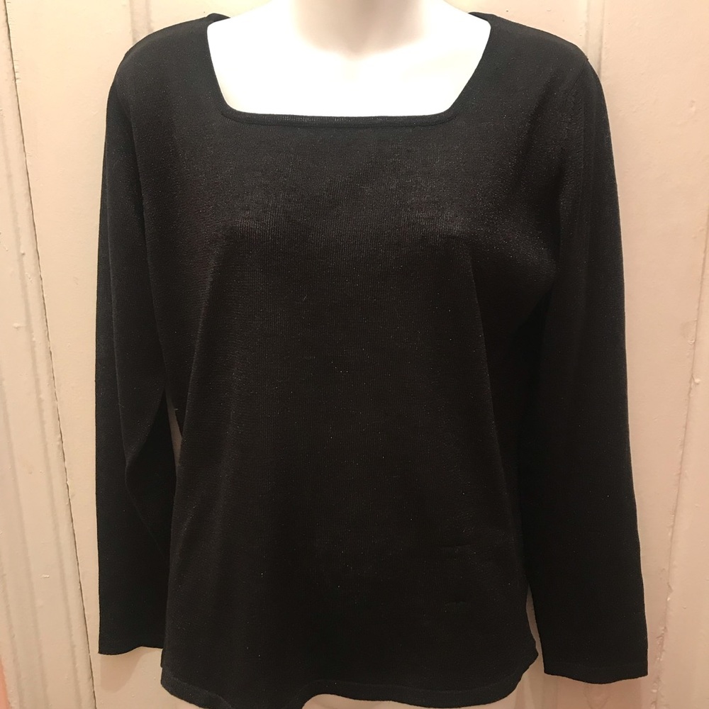August Silk •Square Neck Top • S/M